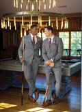 Medium Grey Performance Stretch Suit-Style 350