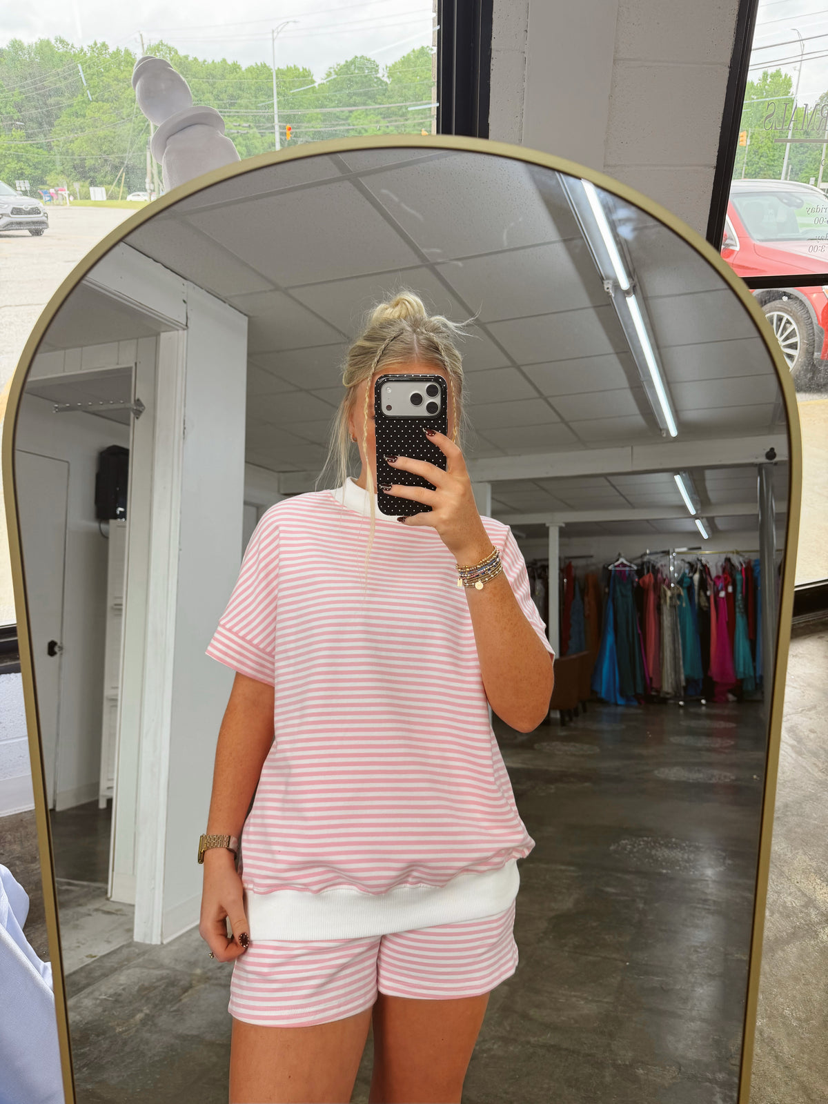 Pink Stripe Lounge Set – Effortless Summer Two-Piece