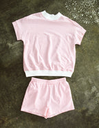 Pink Stripe Lounge Set – Effortless Summer Two-Piece