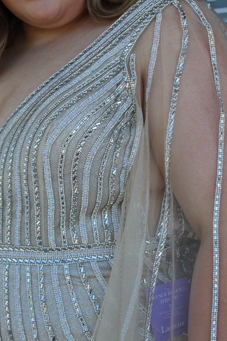 Cape Sleeve Formal