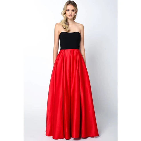 TWO TONE SWEETHEART BALL GOWN STYLE PROM DRESS