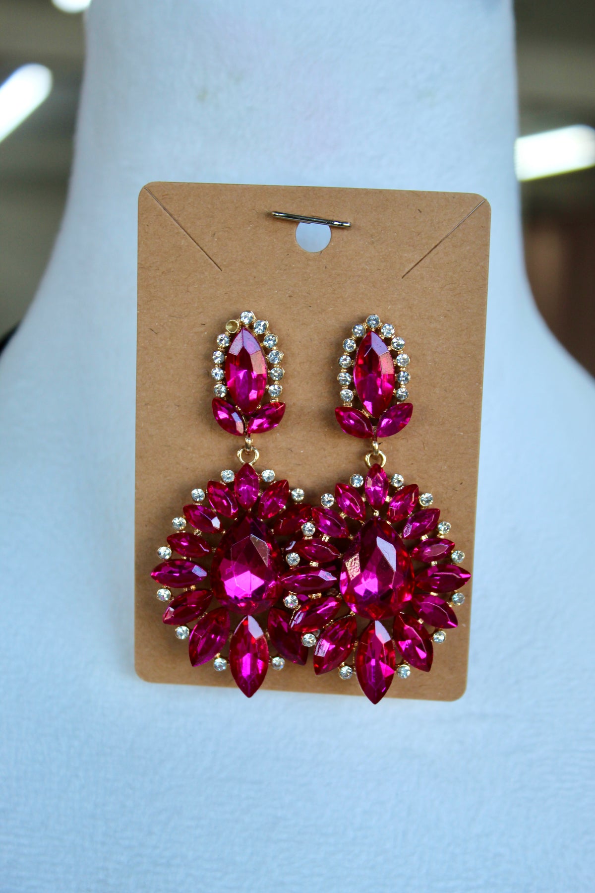 Grace Earrings (Fuchsia)