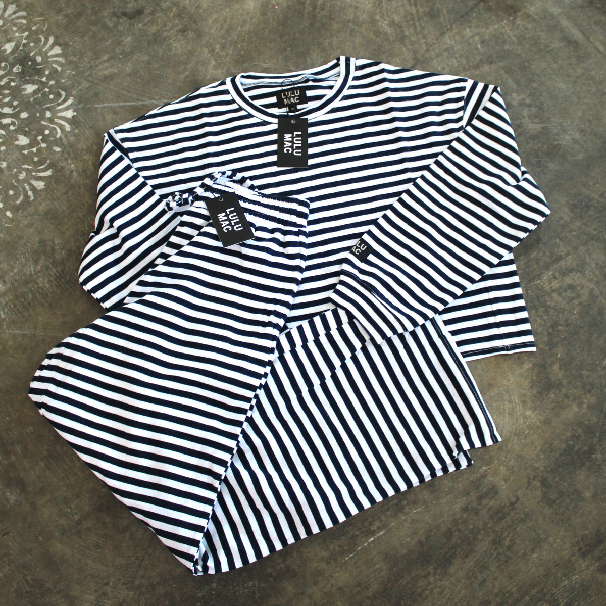LULU MAC Navy & White Striped Set *XL ONLY LEFT!*