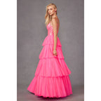 TULLE RUFFLE BALL FUCHSIA / L